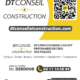 Carte de visite DT CONSEIL & CONSTRUCTION